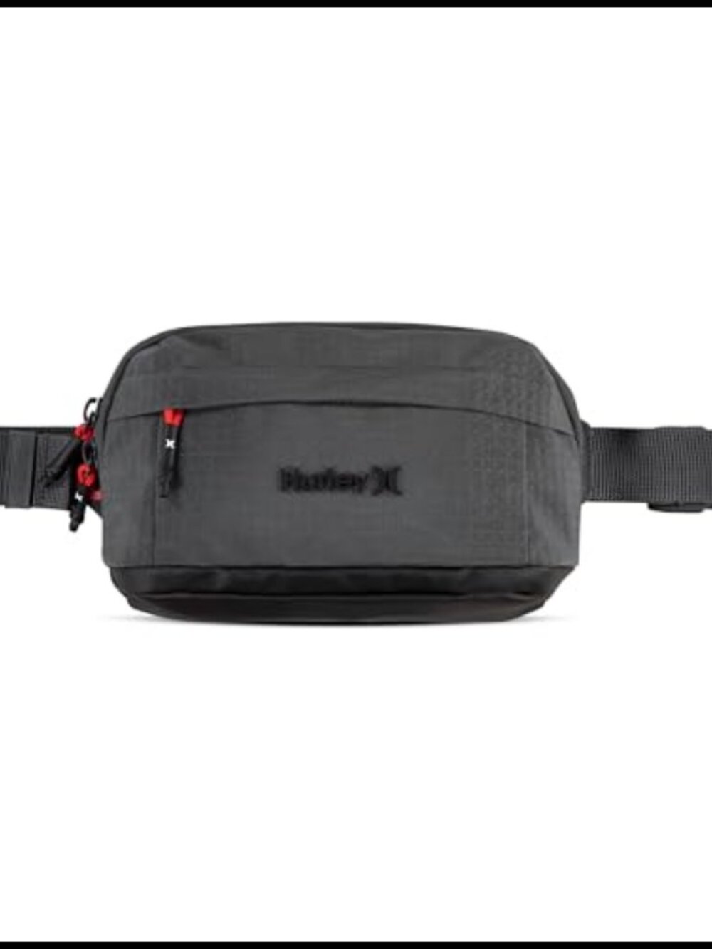 Hurley Crossbody Sling Bag Nylon Adjustable Strap Zip Pockets One Size